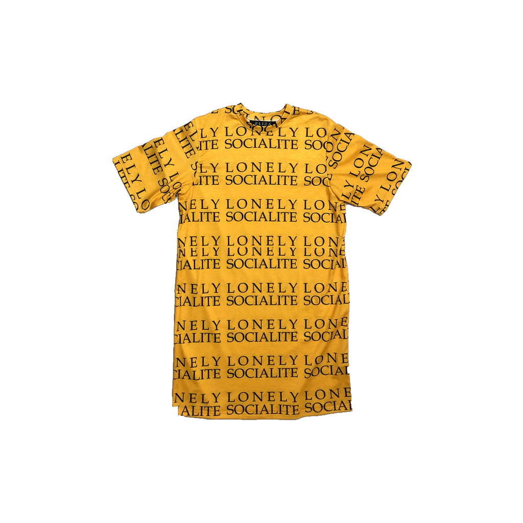 LONELY SOCIALITE GOLD LONG TEE