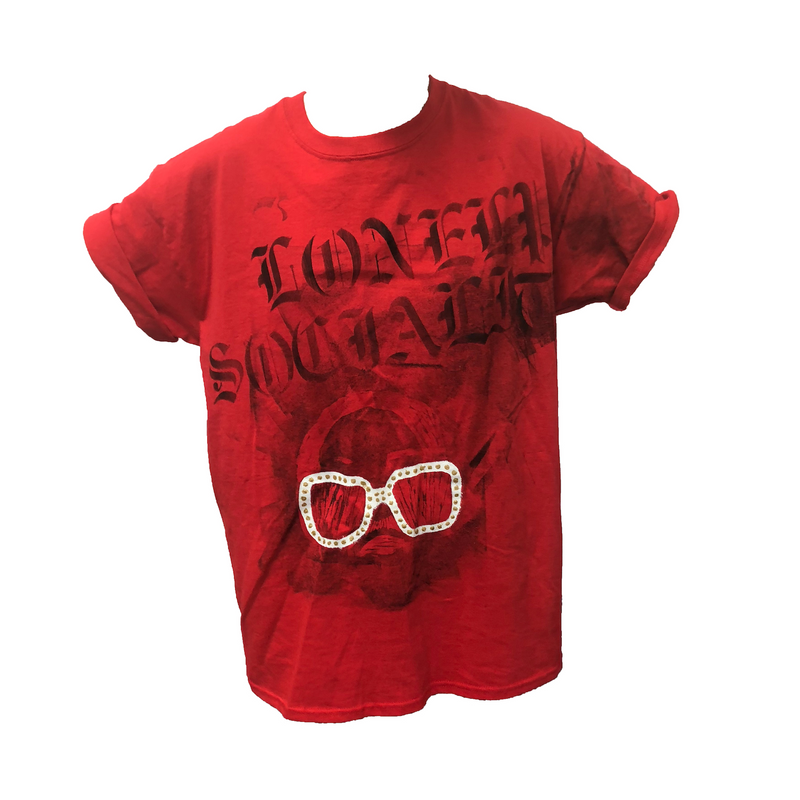LONELY SOCIALITE RED T-SHIRT