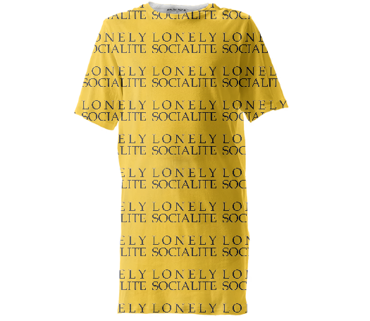 LONELY SOCIALITE GOLD LONG TEE